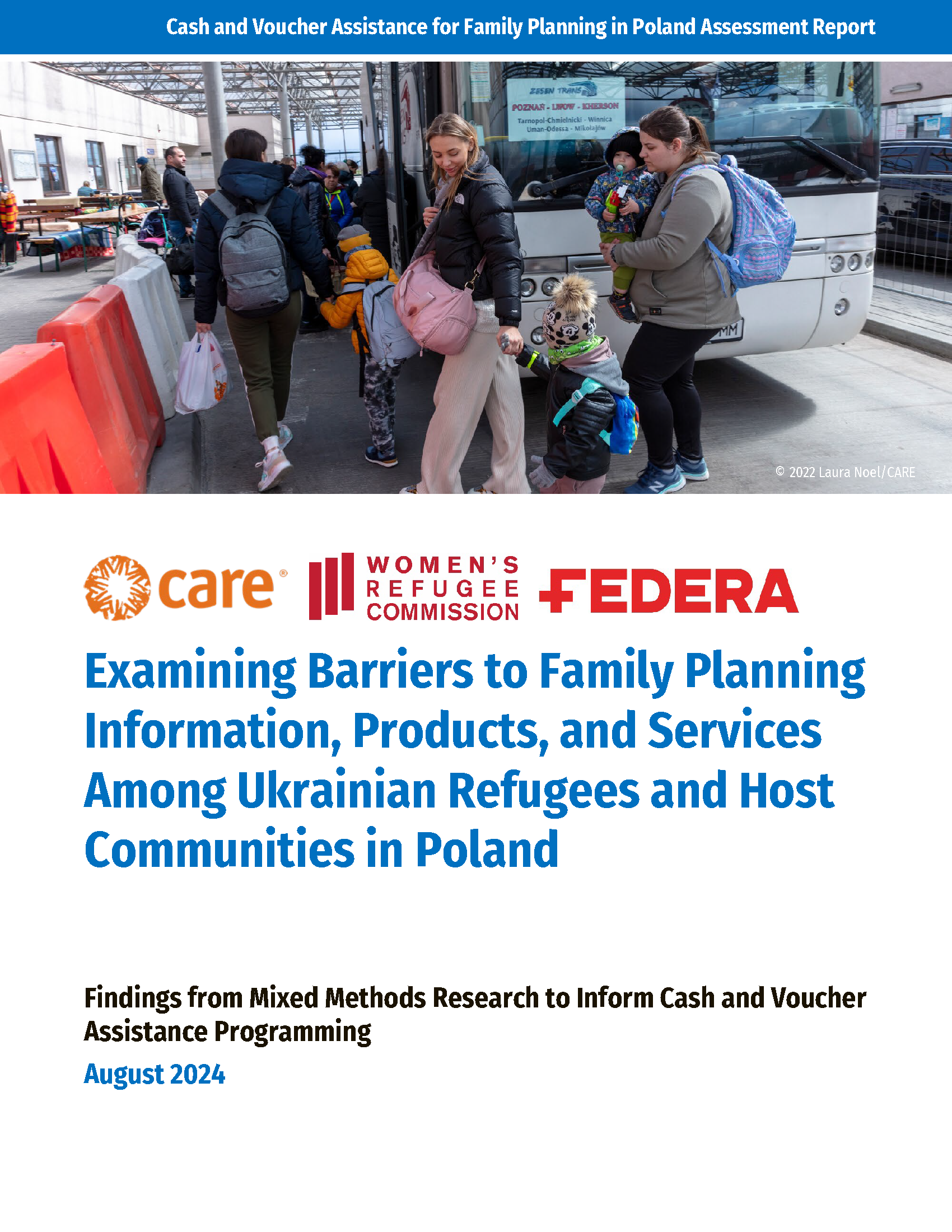 Examining Barriers to Family Planning Information, Products, and Services Among Ukrainian Refugees and Host Communities in Poland