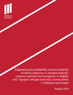 Cover Image for Expanding the Availability and Accessibility of Family Planning in Refugee Settings report