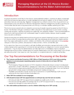 Managing Migration at the US-Mexico Border Cover Image